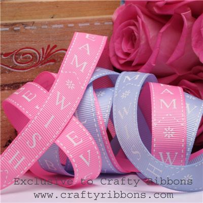 Patchwork Rose Ribbon - Dream Wish Believe